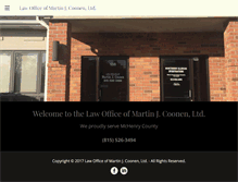 Tablet Screenshot of coonenlaw.com